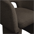 Bowery Hill Contemporary Brown Boucle Fabric Dining Chair / Accent Chair