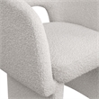 Bowery Hill Contemporary Cream Boucle Fabric Dining Chair / Accent Chair