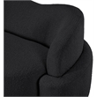 Bowery Hill Contemporary Rich Black Boucle Durable Fabric Sofa
