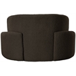 Bowery Hill Contemporary Rich Brown Boucle Durable Fabric Chair