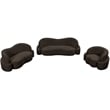 Bowery Hill Contemporary Rich Brown Boucle Durable Fabric Sofa