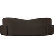 Bowery Hill Contemporary Rich Brown Boucle Durable Fabric Sofa