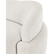 Bowery Hill Contemporary Rich Cream Boucle Durable Fabric Chair
