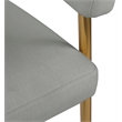 Bowery Hill Upholstered Light Grey Durable Linen Textured Fabric Dining Chair
