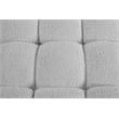 Bowery Hill Contemporary Rich Grey Boucle Durable Fabric Armless