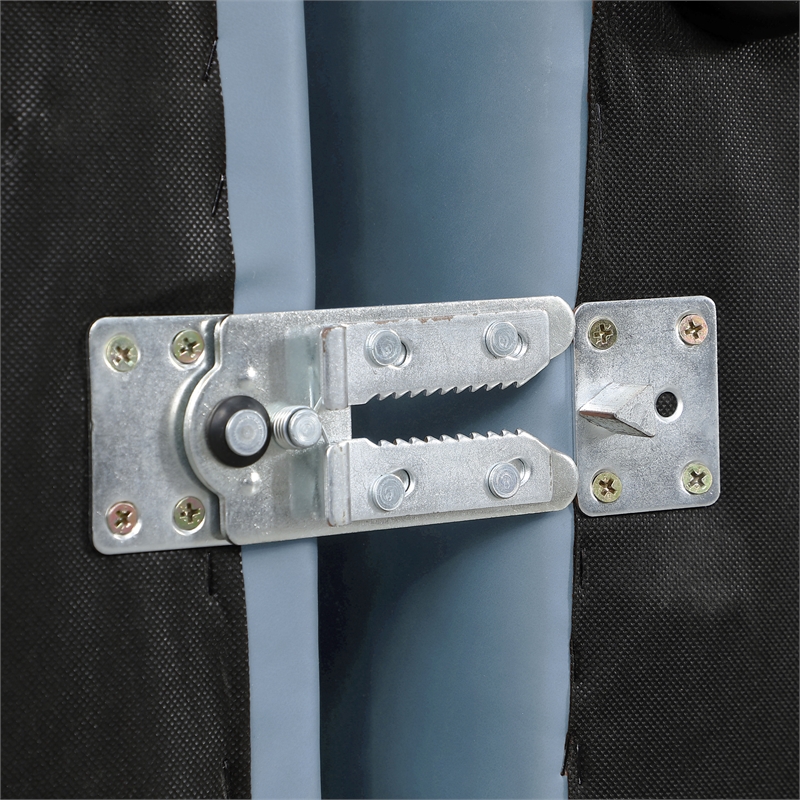 Bowery Hill Contemporary Light Blue Vegan Leather Corner Chair