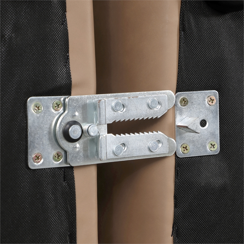 Bowery Hill Contemporary Soft Tan Vegan Leather Armless Chair