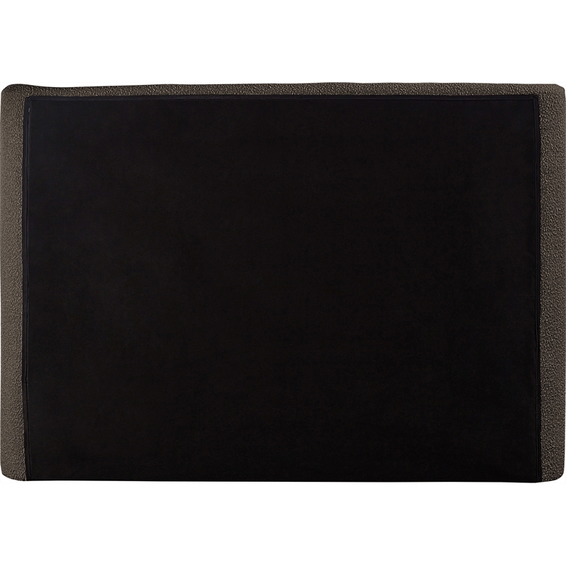 Bowery Hill Contemporary Upholstered Brown Boucle Fabric Full Bed