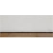 Bowery Hill Contemporary Cream Linen Textured Fabric Twin Bed