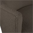 Bowery Hill Contemporary Brown Boucle Fabric Swivel Accent Chair