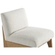 Bowery Hill Contemporary Rich Cream Boucle Fabric Accent Chair