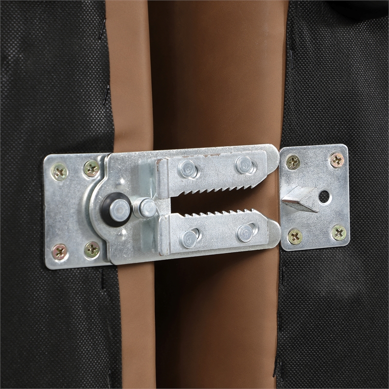 Bowery Hill Contemporary Soft Brown Vegan Leather Corner Chair