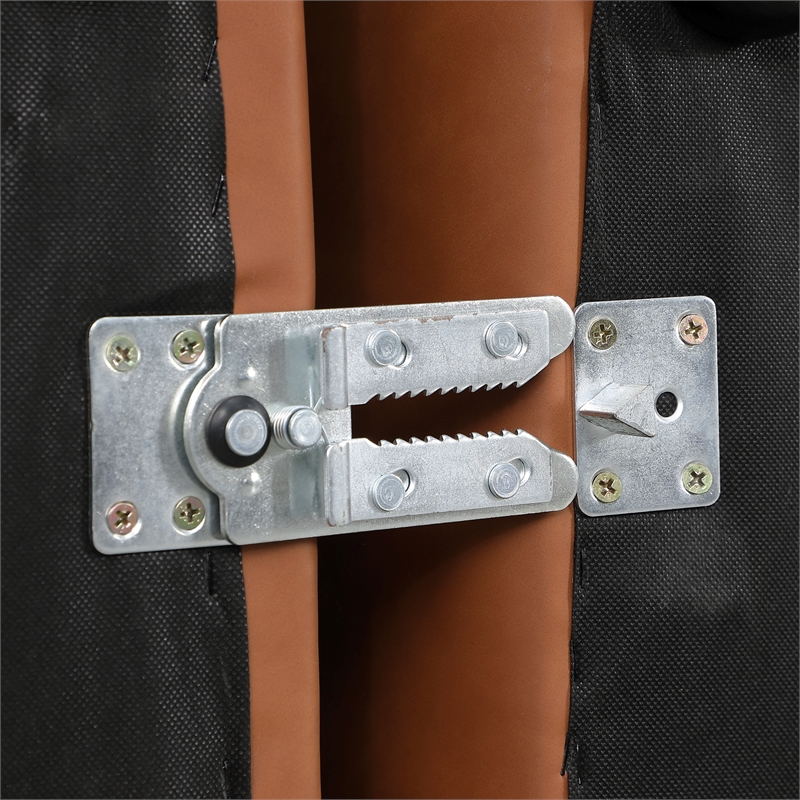 Bowery Hill Contemporary Soft Cognac Vegan Leather Corner Chair