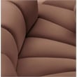 Bowery Hill Contemporary Cognac Vegan Leather Modular Sectional