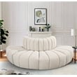 Bowery Hill Contemporary Cream Boucle Fabric Modular Sectional