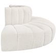 Bowery Hill Contemporary Cream Boucle Fabric Modular Sectional