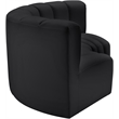 Bowery Hill Contemporary Black Vegan Leather Modular Sectional