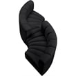 Bowery Hill Contemporary Black Vegan Leather Modular Sectional