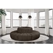 Bowery Hill Contemporary Brown Boucle Fabric Modular Sectional