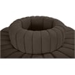 Bowery Hill Contemporary Brown Boucle Fabric Modular Sectional