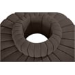Bowery Hill Contemporary Brown Boucle Fabric Modular Sectional
