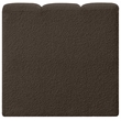 Bowery Hill Contemporary Rich Brown Boucle Fabric Straight Chair