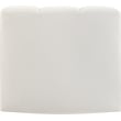 Bowery Hill Contemporary Soft Cream Vegan Leather Curved Corner