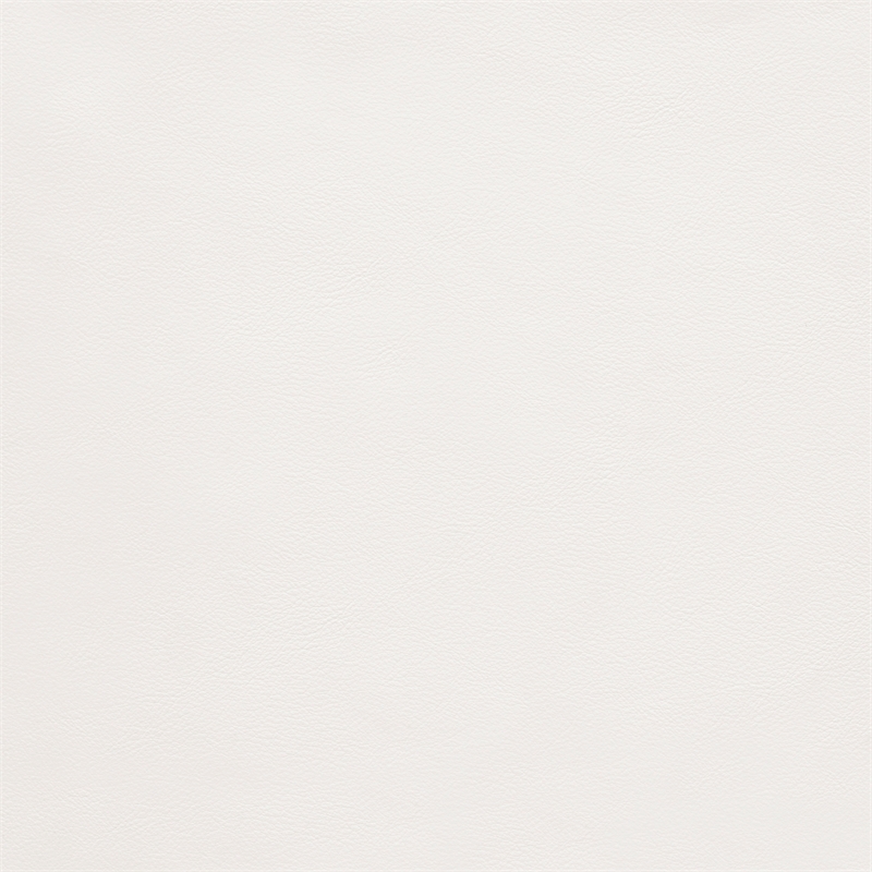 Bowery Hill Contemporary Soft Cream Vegan Leather Curved Corner