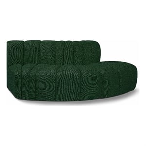 Bowery Hill Contemporary Green Boucle Fabric Modular Sectional