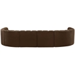 Bowery Hill Contemporary Soft Brown Velvet Modular Sectional