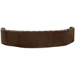 Bowery Hill Contemporary Soft Brown Velvet Modular Sectional