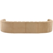 Bowery Hill Contemporary Soft Camel Velvet Modular Sectional