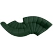 Bowery Hill Contemporary Green Boucle Fabric Modular Sectional