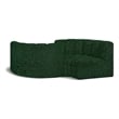 Bowery Hill Contemporary Green Boucle Fabric Modular Sectional