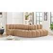 Bowery Hill Contemporary Soft Camel Velvet Modular Sectional