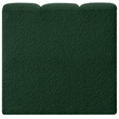 Bowery Hill Contemporary Rich Green Boucle Fabric Straight Chair