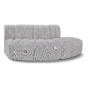 Bowery Hill Contemporary Grey Boucle Fabric Modular Sectional