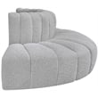 Bowery Hill Contemporary Grey Boucle Fabric Modular Sectional