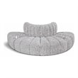 Bowery Hill Contemporary Grey Boucle Fabric Modular Sectional