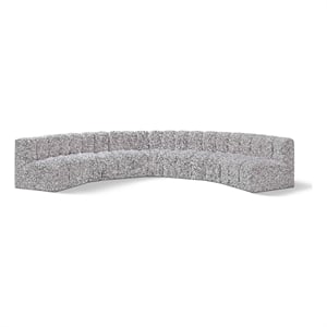 Bowery Hill Contemporary Grey Boucle Fabric Modular Sectional
