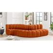 Bowery Hill Contemporary Soft Cognac Velvet Modular Sectional