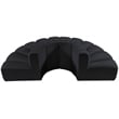 Bowery Hill Contemporary Soft Black Velvet Modular Sectional