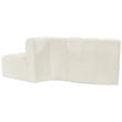 Bowery Hill Contemporary Soft Cream Velvet Modular Sectional
