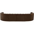 Bowery Hill Contemporary Soft Brown Velvet Modular Sectional