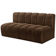 Bowery Hill Contemporary Soft Brown Velvet Modular Sectional