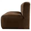 Bowery Hill Contemporary Soft Brown Velvet Modular Sectional