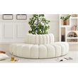 Bowery Hill Contemporary Soft Cream Velvet Modular Sectional