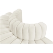Bowery Hill Contemporary Soft Cream Velvet Modular Sectional