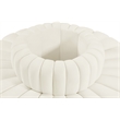 Bowery Hill Contemporary Soft Cream Velvet Modular Sectional