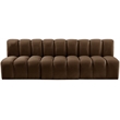 Bowery Hill Contemporary Soft Brown Velvet Modular Sectional